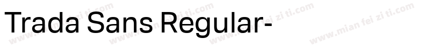 Trada Sans Regular字体转换